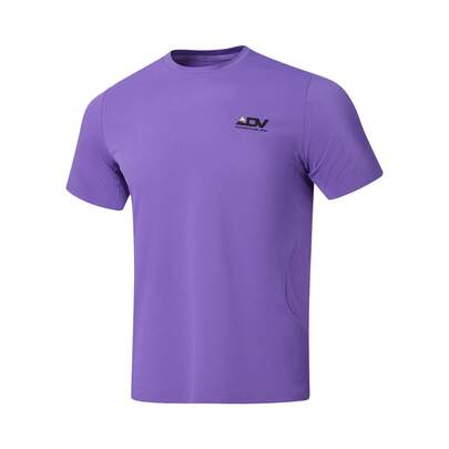 LI-NING Men's Short Sleeve T-Shirt Reflective Quick Dry Cool Athletic Short Sleeve T-Shirt ATSW153