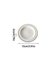 1pc Ins Korean Style Minimalist Afternoon Tea Dessert Plate, Mini Ceramic Underglaze Colored Dish, Suitable For Cafe, Home, Restaurant, Party, Ball, Office - Multicolor - View 8
