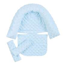 Infant Travel Support Pillow, Baby Head And Neck Support Pillow, With Car Seat Safety Belt Cover - Multicolor - View 3