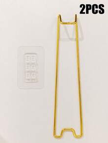 Adhesive Backing Easel Stand With Stainless Steel Self-Adhesive Bracket, Suitable For Any Size Photo Frame, Ideal For Home, Office Or Commercial Display, Applicable To Photos, Artwork And Logos - A - View 23