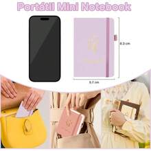 3Pcs Cuaderno de Bolsillo, Cuaderno A6, 200 Páginas Premium Cuaderno Rayado - A6 - Ver 2