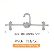 3pcs Travel Folding Pants Hanger, Multi-Functional Portable Clothing Storage Rack, Non-Slip Drying Rack, Home Dormitory Wardrobe Bedroom Closet Storage Solution, Lightweight Convenient Hanging Tool - Multicolor - View 7
