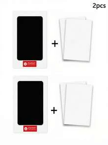 2pcs Pet Ink Pad (2 Ink Pads, 4 Cards), Dog & Cat Water-Soluble Ink Paw & Nose Print Set - Dog Paw Print, Nose Print, Handprint Set, Recommended By Kindergarten Teachers, Easy To Clean, High-Definition Stamp Pad, Multi-Color Options, Clean Touch Footprint Component, Halloween Gift, Christmas Gift (Black), Birthday Gift, Creative DIY Toy For Girls - Black 2pcs - View 3