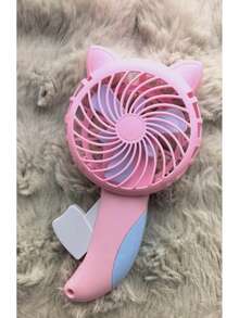 Cute Cartoon Hand-Pressed Mini Fan, Portable Manual Hand-Crank Handheld Fan, No Battery Required Pocket-Sized Hand Fan, Suitable For Outdoor Travel - A - View 14