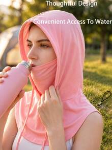 Sun Shield Balaclava Hat Adjustable Neck Gaiter Scarf For Men And Women Sun Protection Face Mask For Travel Fall Home Decor Wedding Room Dorm Camping Birthday Gift Travel Daily Outdoor Back To School Essential Accessory - Multicolor - View 5