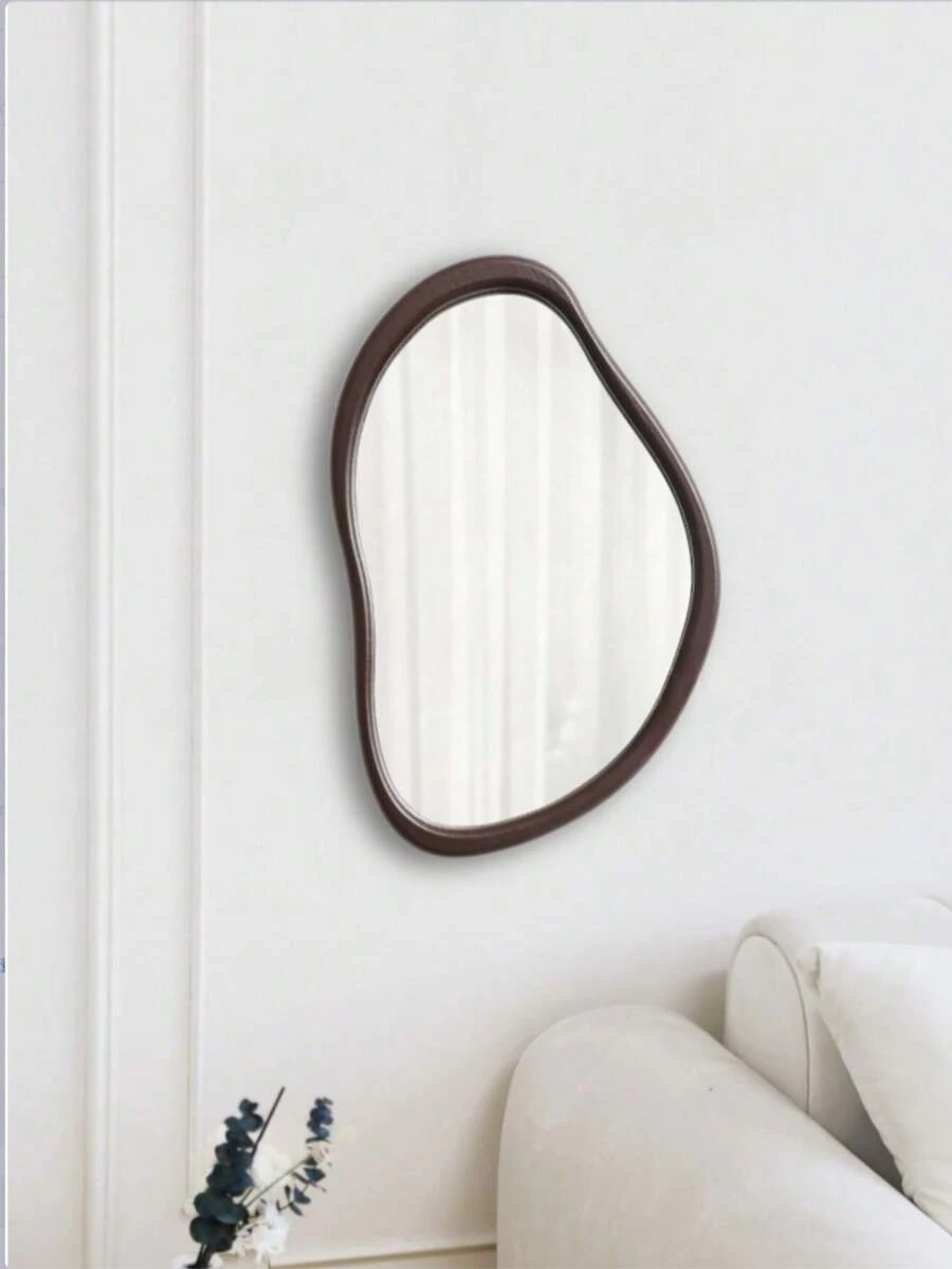 Wall Mirror - A Decorative Mirror With An Irregular Shape, Suitable For Wall Mounting Or For Use In Dressing Areas, Bedrooms, Living Rooms, And Hallways. - 1PC - View 1
