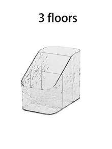 1pc Makeup Storage Box, Lipstick Holder, A Box For Storing Cosmetics, A Container For Organizing Girl's Makeup Brushes, A Container For Storing Hair Accessories, A Compartmentalized Box For Storing Hair Bands, Hair Clips And Hair Bows - Multicolor - View 10