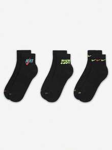 Nike Everyday Plus Unisex Comfortable Short Socks 3 Pairs DH3827-910 - DH3827-910 - View 2