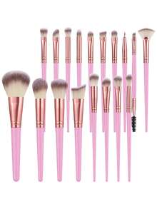 49Pcs/18Pcs/30Pcs Purple Pink Makeup Brushes Makeup Bag Triangle Puff Finger Puff Makeup Sponge Clean Sponge Pads Soft Brushes Set Dry Wet Use Cosmetic Sponge Portable Makeup Tool Kit - Multicolor - View 11