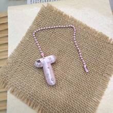 You Can Make Your Own White Diamond Letter Car Rearview Mirror Hanger. It Features A Silver Bead Chain Design, With An Elegant Shiny Cream Texture. It Can Be Easily Hung On The Car's Rearview Mirror And Is A Charming Interior Decoration For Your Car. - Letter Pendant - View 36