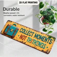 Vintage Travel Theme Decorative Hanging Sign With Suitcase Pattern And Text, Suitable For Cafes, Offices, Travel Agencies, And Inspirational Decor - A - View 5