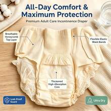 Quần lót Lansuxiu Probiotic Good Morning, quần ngủ xé được có móc dán, nhẹ thoáng khí chống rò rỉ thoải mái, size M-L - Xem 4