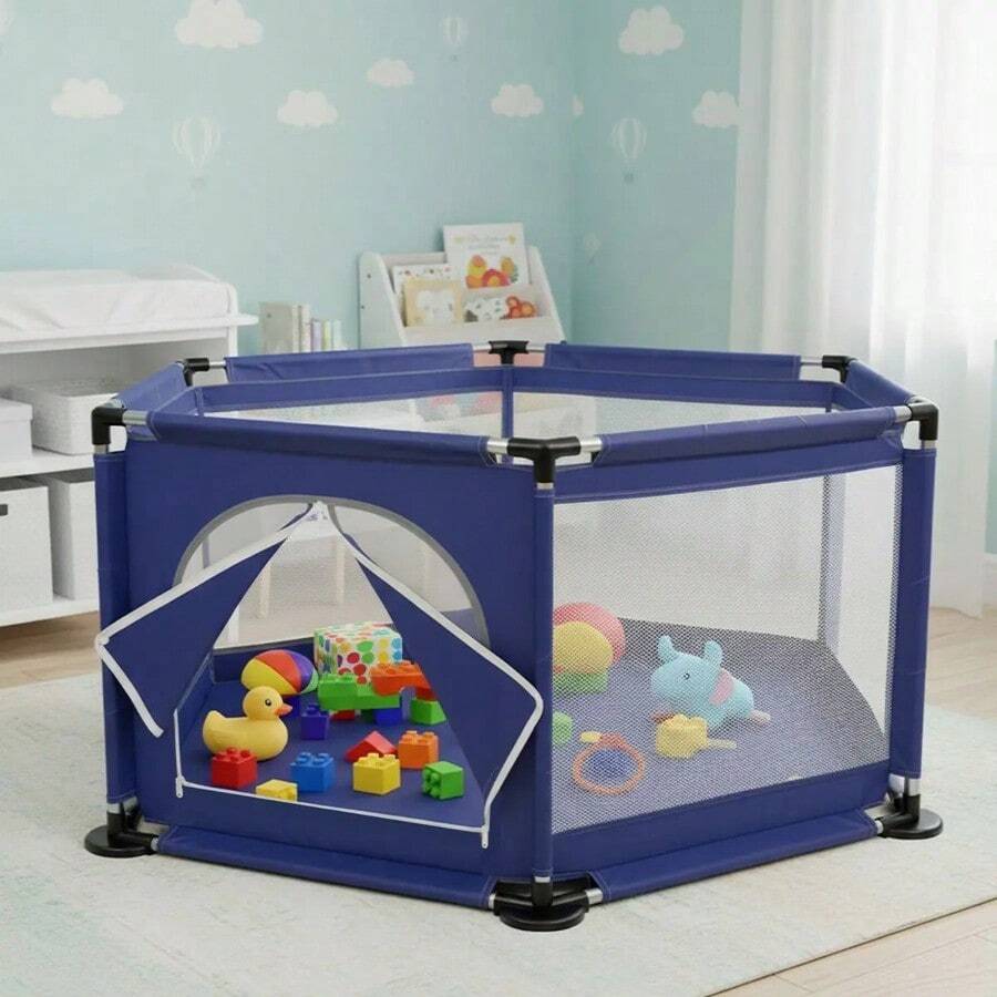 Baby Playards - Dark Blue - View 1