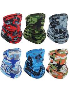 1pc Unisex Balaclava Camouflage Face Mask Arm Sleeve, Suitable For All Seasons Outdoor Travel, Cycling, Climbing, Hiking, Fishing - Multicolor - View 10