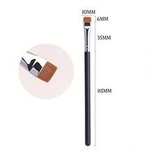 1pc Ultra-Thin Flat Concealer Brush Eyeliner Brush Precision Base Makeup Concealer Makeup Tool/Random Style - Black - View 8