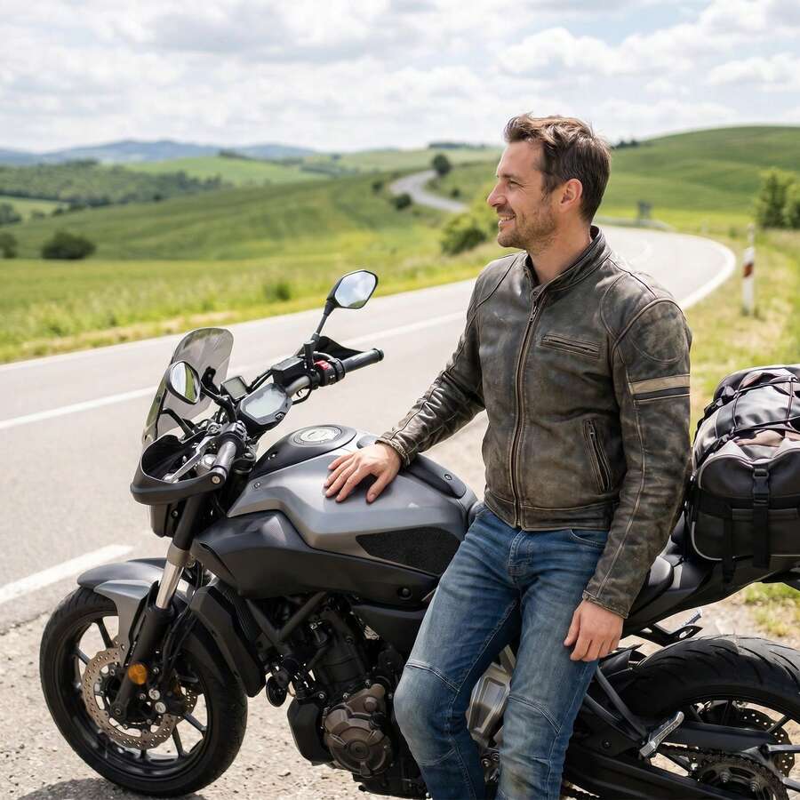 Universal Motorcycle Side Tank Anti-Slip Pad Set, Matte Black Rubber Traction Sticker, Motorcycle Accessories,Motorcycle Stuff,Useful Accessories For Motorcycles,Reduce Fuel Tank Wear, Universal For Most Motorcycle Models - Universal - View 1