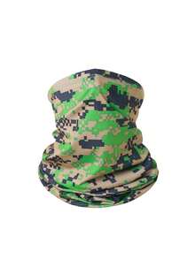 1pc Unisex Balaclava Camouflage Face Mask Arm Sleeve, Suitable For All Seasons Outdoor Travel, Cycling, Climbing, Hiking, Fishing - Multicolor - View 9