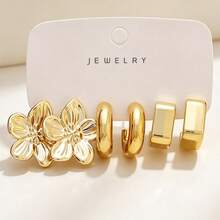 6-18pcs Fashion Earring Set, Stylish & Elegant, Suitable For Daily, Party, And Event Wear, Gift For Her - Multicolor - View 8