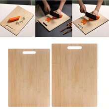 Large Organic Bamboo Cutting Board With Cutout Handle For Kitchen - Heavy Duty Wooden Chopping Board For Meat, Vegetables, Cheese & Fruit - Reversible Food Prep Block & Charcuterie Serving Tray - Ginger - View 5