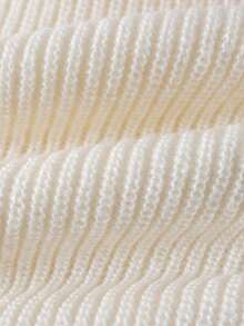 Girls Cute Embroidered Candy Cane Pattern Crew Neck Short Knit Pullover Sweater Long Sleeve Suitable For Christmas Daily Casual Spring Autumn Winter - Apricot - View 11