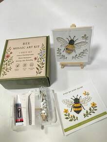 Kit Seni Mosaik DIY untuk Pemula Dewasa, Perlengkapan Kerajinan Mosaik Buatan Tangan Lengkap dengan Penyangga, Proyek Seni Dekorasi Rumah Kreatif, Hadiah Sempurna untuk Pecinta Seni - Beraneka warna - View 12