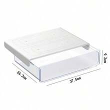 No-Drill Desk Drawer, Hidden Under-Desk Storage Drawer, Plastic Self-Adhesive Sliding Desk Drawer For Office, Vanity, Home Use - Multicolor - View 10