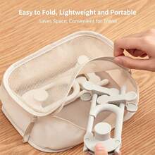3pcs Travel Folding Pants Hanger, Multi-Functional Portable Clothing Storage Rack, Non-Slip Drying Rack, Home Dormitory Wardrobe Bedroom Closet Storage Solution, Lightweight Convenient Hanging Tool - Multicolor - View 3