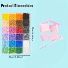 96 Warna/48.000 Buah Manik-manik Perler dan Set Peralatan. Pinset, Sendok, Pemisah, Kit Bahan Pembuatan Perhiasan Seni Piksel, Sangat Pas. Bahan Kreatif Manik-manik Fusion DIY Buatan Tangan - MultiWarna - View 7