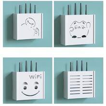 Wireless WiFi Router Storage Box, Large Capacity Multi-Layer Storage Box, Wall-Mounted Router Cable Box, Shelf Storage Organizer Box, Wall-Mounted Router Cable Box, Shelf Storage Organizer Box, Phone Holder, Desktop Phone Holder Box - Multicolor - View 11