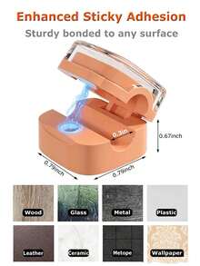 3/1pc Magnetic Cable Clips, Magnetic Desktop Cable Holder, Slot-Type Cable Clips - Cable Organizer, Cable Management, Cable Tidy Clips, Cable Fixer, Desktop Cable Organizer, Self-Adhesive Cable Management - Cable Holder - View 5