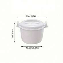 SOKANY Rice cooker portabel untuk microwave, dapat digunakan untuk makanan panas dan dingin, kedap udara dan anti bocor, desain kompartemen, kotak bekal berkapasitas besar, cocok untuk sayuran, sup ikan, mie, rice cooker untuk pelajar dan pekerja kantoran. - MultiWarna - View 14