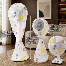 4/2/1pc Electric Fan Dust Cover, Full Coverage Protective Cover For Seasonal Storage, Washable And Reusable, High Elasticity Protective Cover, Multi-Functional Protective Cover, Seasonal Storage Cover, Essential Home Item, Seasonal Gift - Multicolor - View 4