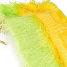 1pc Long Pile Faux Fur Fabric, Fluffy Plush Material, Multiple Colors Available, DIY Sewing And Home Party Decoration - Multicolor - View 7