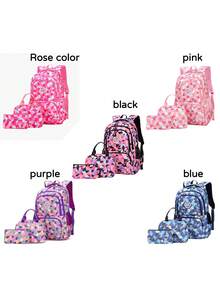 1 Set Plaid Print Backpack, Large Capacity Multi-Compartment Design, Dual Zipper Closure, Suitable For Daily Use And Travel - A - View 8