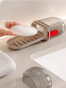 1pc Portable Travel Soap Box, Waterproof With Drainage Rack, Travel Storage Soap Holder With Lid For Business Trips - View 9
