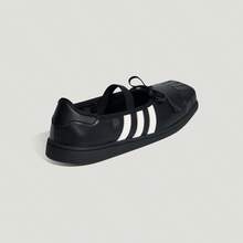 Adidas(ADIDAS)LB3787 蝴蝶結方頭平底鞋 - 黑色 - 查看 7