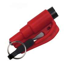 2-In-1 Emergency Seat Belt Cutter/Window Breaker Tool. Comes With Car Keychain And Mini Hammer. This Is An Escape Tool For Emergency Situations, Capable Of Easily Breaking Car Windows And Cutting Seat Belts. It Is Both A Portable Rescue Tool And An Emergency Hammer, Suitable For Use At Home, School, Or During Travel. Features A Cute Gothic And Y2K Style Design; The Hammer Part Is Equipped With 1 Hook For Hanging And Storage. - A - View 13