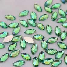 260 Rhinestone Akrilik AB Mengkilap, Ukuran 0,23 x 0,47 Inci, Bagian Belakang Datar, Cocok untuk Berbagai Proyek Pembuatan Perhiasan, Seni Kuku dan Kostum Pernikahan, Perlengkapan Scrapbook, Kerajinan Tangan - warna - View 10