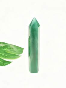 1pc Natural Crystal East Jade Stone Point Column Healing Stone Hexagonal Square Pointed Stone Bar Healing Ornament - Dongling Stone - View 25