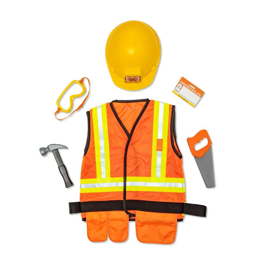 Melissa & Doug 建築工人角色扮演服裝套裝 (6件組)