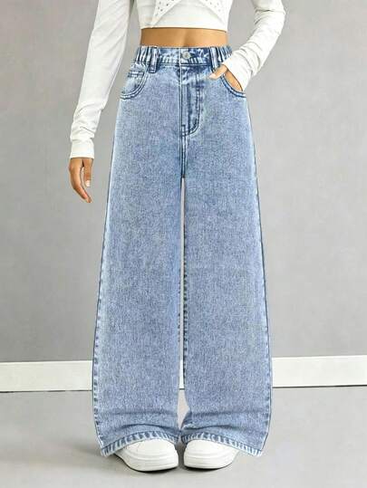 Youth Girl Casual Fashion Jeans