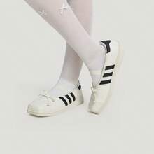 Adidas(ADIDAS) SUPERSTAR SQ BALLET JENNIE Collaboration Ballet Style Square Toe Casual Shoes LB3786 - White - View 2