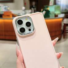 極簡多巴胺粉色手機殼，適用於 iPhone 17 Pro Max/17 Pro/17 Air/17/16 Pro Max/16 Pro/16/16 Plus/15/15 Pro Max/15 Pro/15 Plus/11/12/13/14 Pro Max/12 Pro/12 Pro Max/13 Pro/13 Pro Max/7 Plus/14 Pro/14 Pro Max/14 Plus，軟殼創意設計，男女通用 - 彩色 - 查看 4