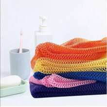 1pc African Net Bath Sponge, Exfoliating Shower Body Scrub Brush, Long-Lasting African Bath Net, Soft Mesh Bath Cloth, Deep Cleansing Skin Bathroom Accessory (Random Color) - Multicolor - View 8