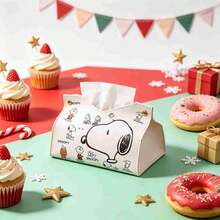 1 قطعة صندوق مناديل Snoopy جديد 2026، طباعة لطيفة، توزيع سلس بدون انسداد، مناسب للمكتب أو السيارة، تصميم تخزين مناديل عالي الجودة، هدية مفاجأة للأصدقاء والعائلة في رأس السنة وعيد الهالوين والكريسماس (نمط عشوائي) - متعدد الألوان - مشاهدة 2