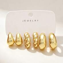 6-18pcs Fashion Earring Set, Stylish & Elegant, Suitable For Daily, Party, And Event Wear, Gift For Her - Multicolor - View 6
