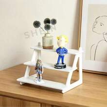 Rak Display Bertingkat 3 Tingkat, Rak Penyimpanan Multi-Lapisan untuk Meja, Stand Organizer Bertingkat - Cocok untuk Memajang Dekorasi Kecil, Koleksi, dan Figur - A - View 3