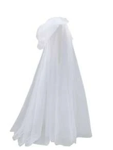 Ex 130cm/160cm/190cm Solid Black Mesh Cape With Hood, 3-Layer Mesh - Multicolor - View 3