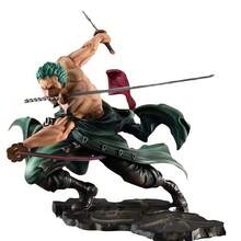 bandai 1 buah Figur Zoro Gaya Tiga Pedang, Ornamen Meja Kantor 3000 Dunia, Rakitan Model Anime 2D - MultiWarna - View 6