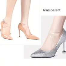 1Pair Detachable Crisscross High Heel Ankle Straps Adjustable Buckle Anti Slip Shoe Straps, Multicolor Removable Shoe Band For Loose Heels - Multicolor - View 7